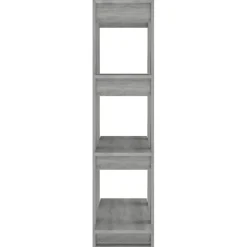 Kirjahylly/tilanjakaja 80x30x123,5 cm betoninharmaa