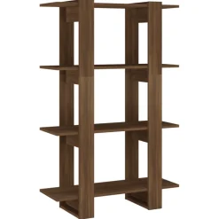 Kirjahylly/tilanjakaja 80x30x123,5 cm betoninharmaa