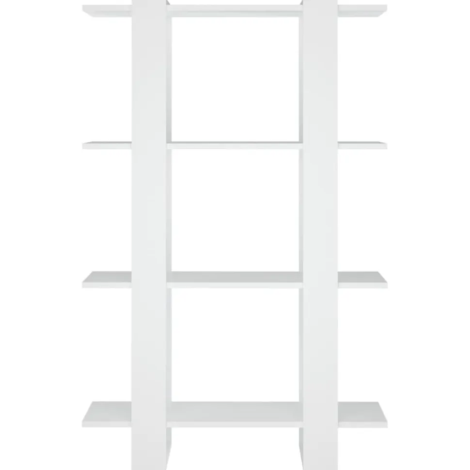 Kirjahylly/tilanjakaja 80x30x123,5 cm betoninharmaa