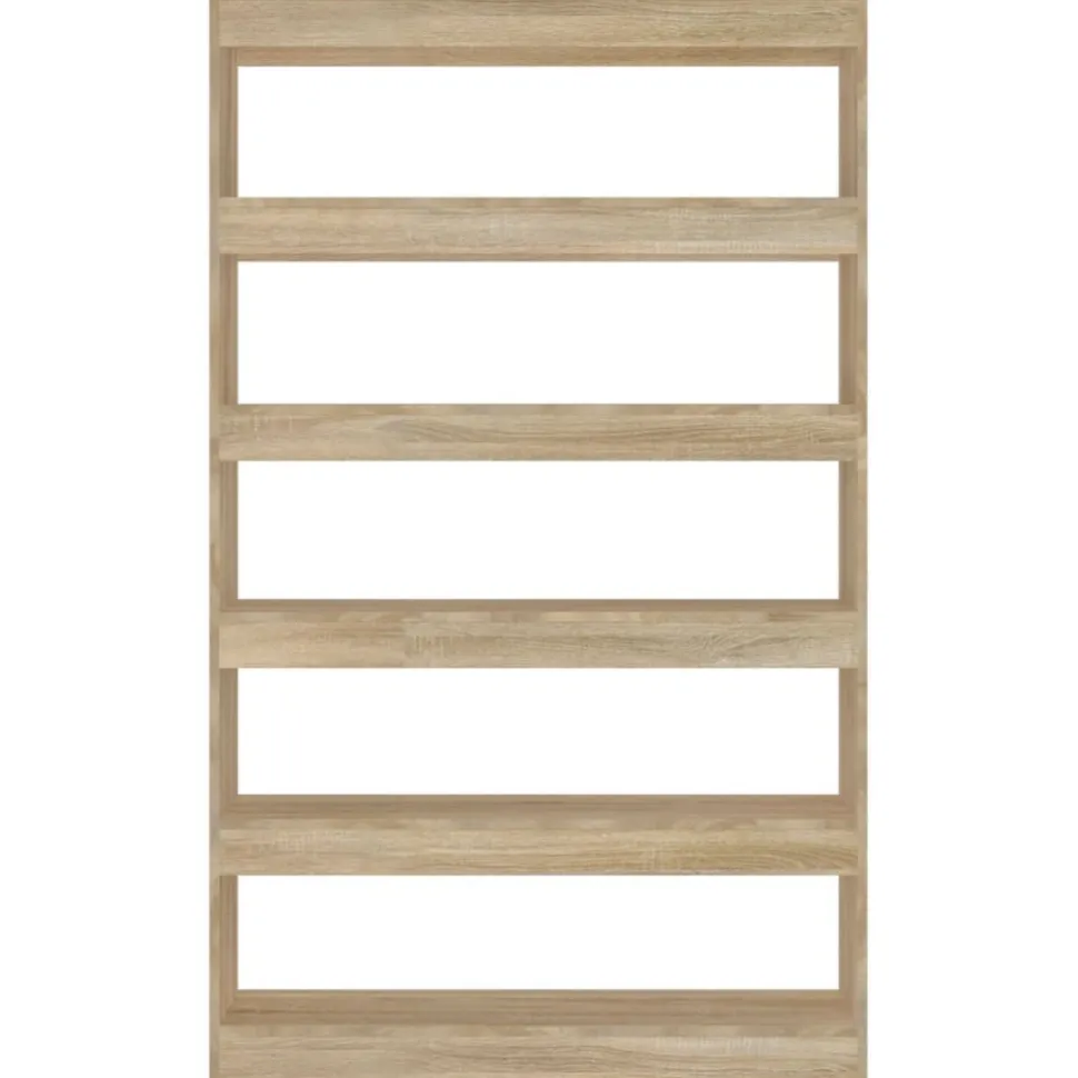 Kirjahylly/tilanjakaja 100x30x166 cm betoninharmaa