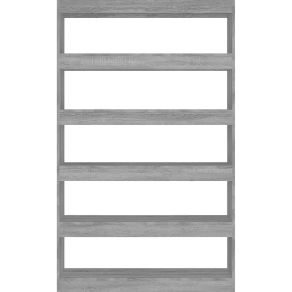 Kirjahylly/tilanjakaja 100x30x166 cm betoninharmaa
