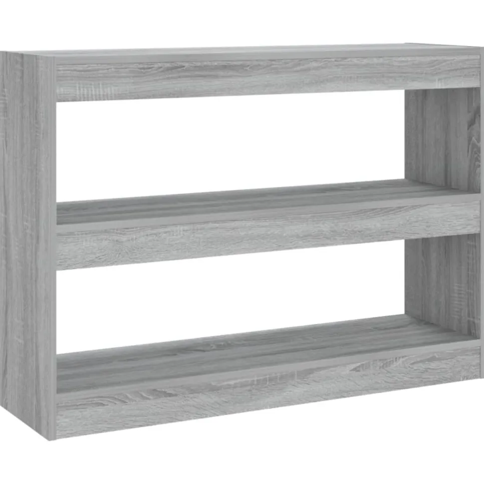 Kirjahylly/tilanjakaja 100x30x72 cm betoninharmaa