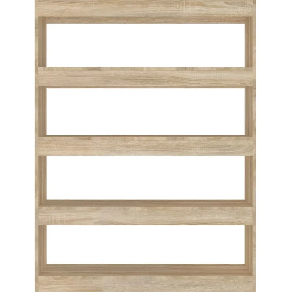 Kirjahylly/tilanjakaja 100x30x135 cm betoninharmaa