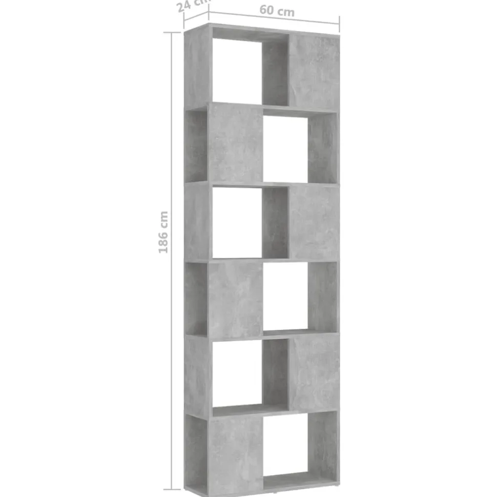 Kirjahylly/tilanjakaja 60x24x186cm, eri värejä