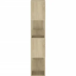 Kirjahylly/tilanjakaja 100x24x124 cm korkeakiilto harmaa