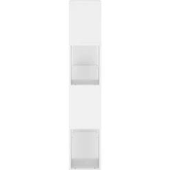 Kirjahylly/tilanjakaja 100x24x124 cm korkeakiilto harmaa