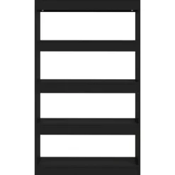 Kirjahylly/tilanjakaja 80x30x135 cm lastulevy betoninharmaa