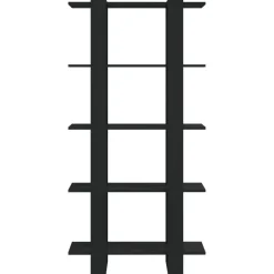 Kirjahylly/tilanjakaja 2 80x30x160 cm lastulevy betoninharmaa