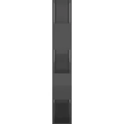Kirjahylly/tilanjakaja 100x24x155 cm lastulevy harmaa