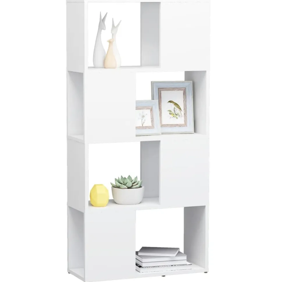 Kirjahylly/tilanjakaja 60x24x124,5 cm lastulevy tammi