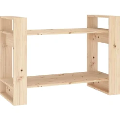 Kirjahylly/tilanjakaja 80x35x56,5 cm mänty