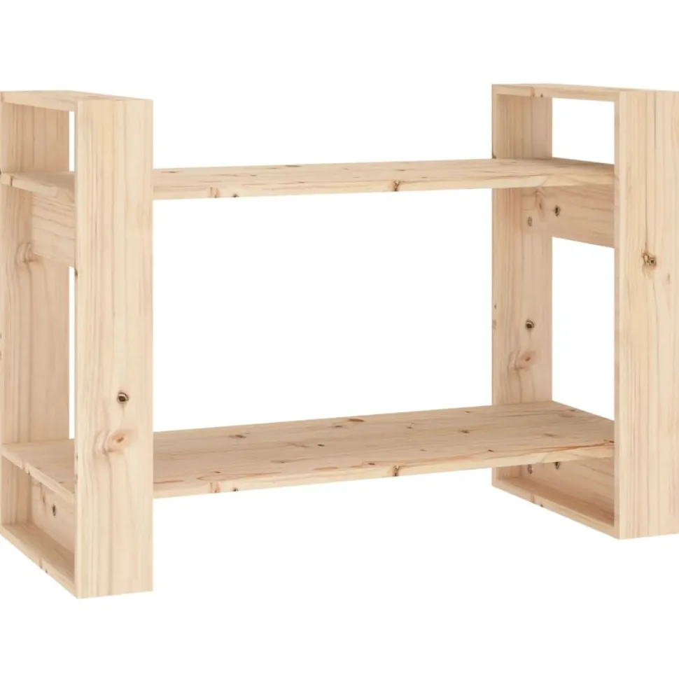 Kirjahylly/tilanjakaja 80x35x56,5 cm mänty