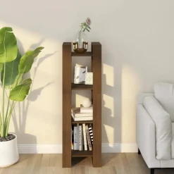 Kirjahylly/tilanjakaja 41x35x125 cm mänty