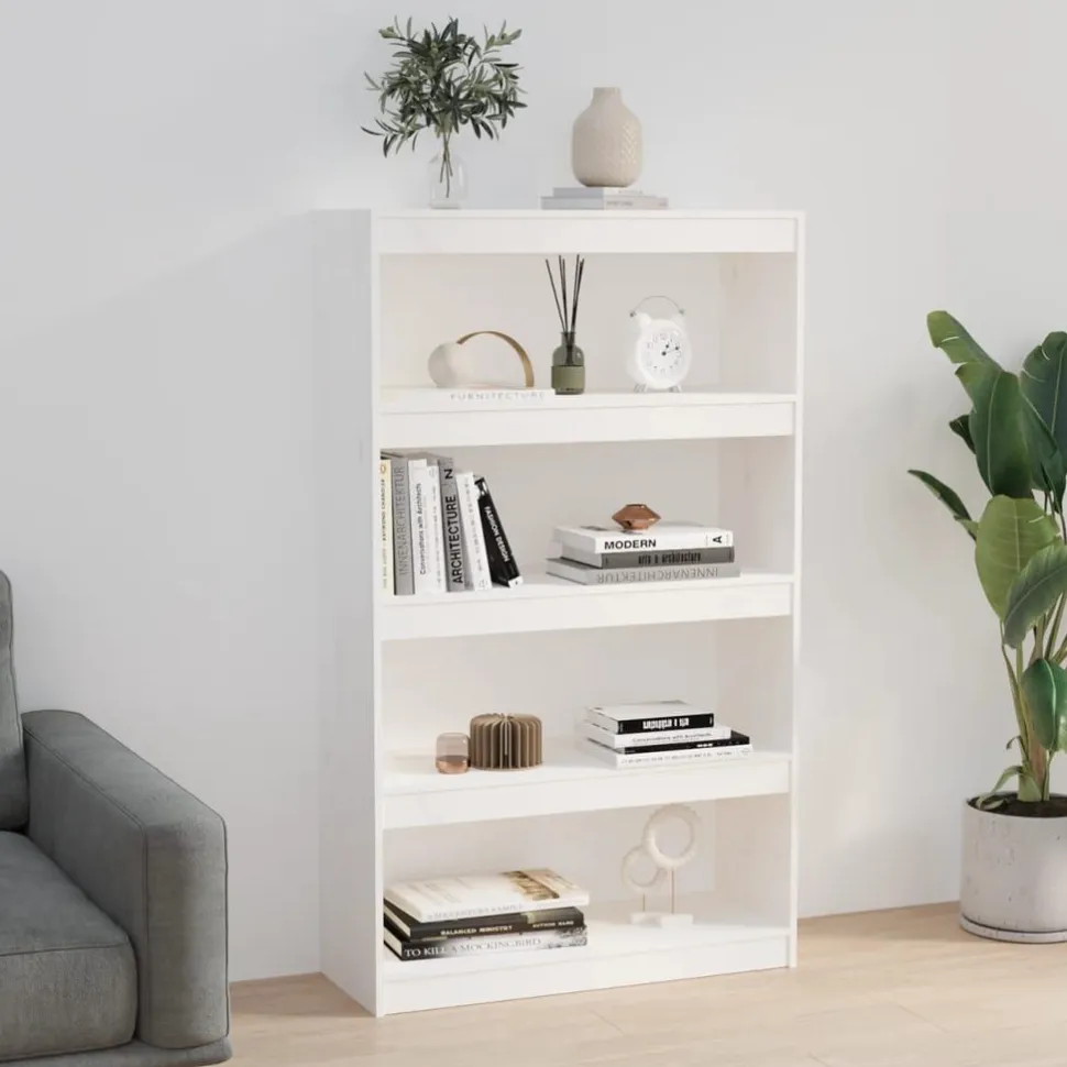 Kirjahylly/tilanjakaja 80x30x71,5-199,5cm, mänty, erikokoja ja värejä