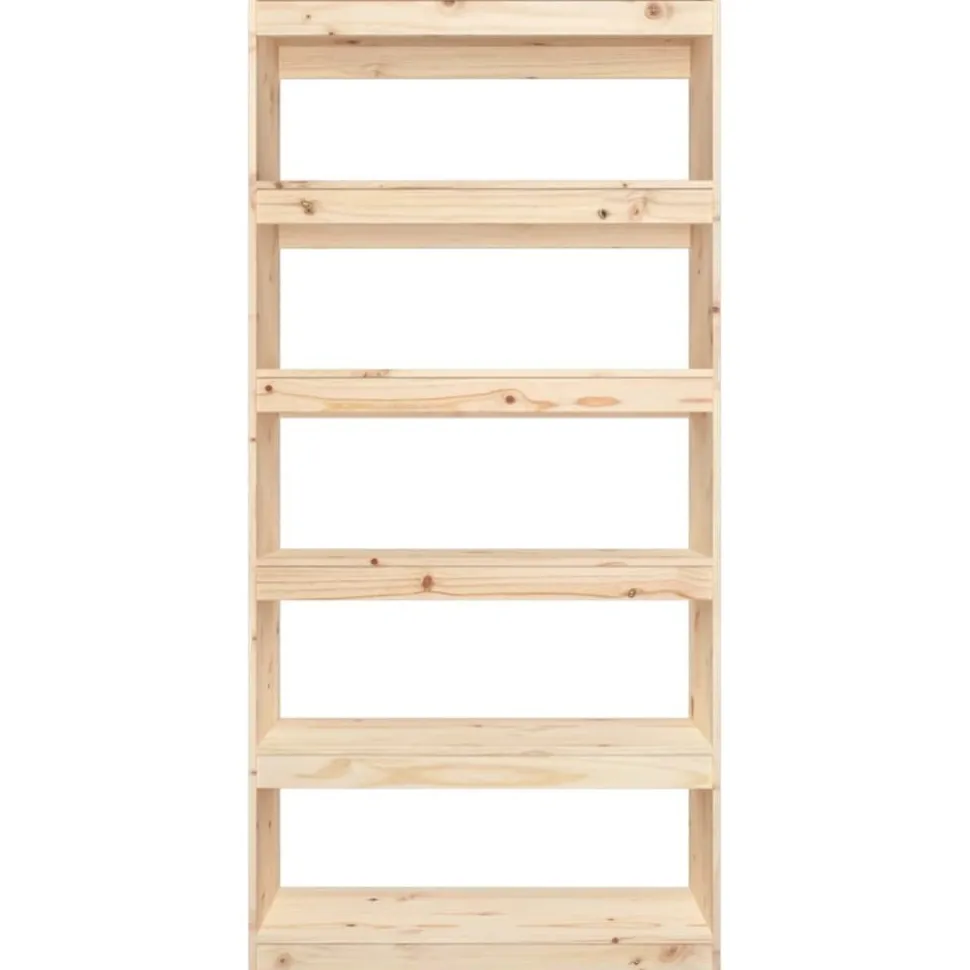 Kirjahylly/tilanjakaja 80x30x71,5-199,5cm, mänty, erikokoja ja värejä