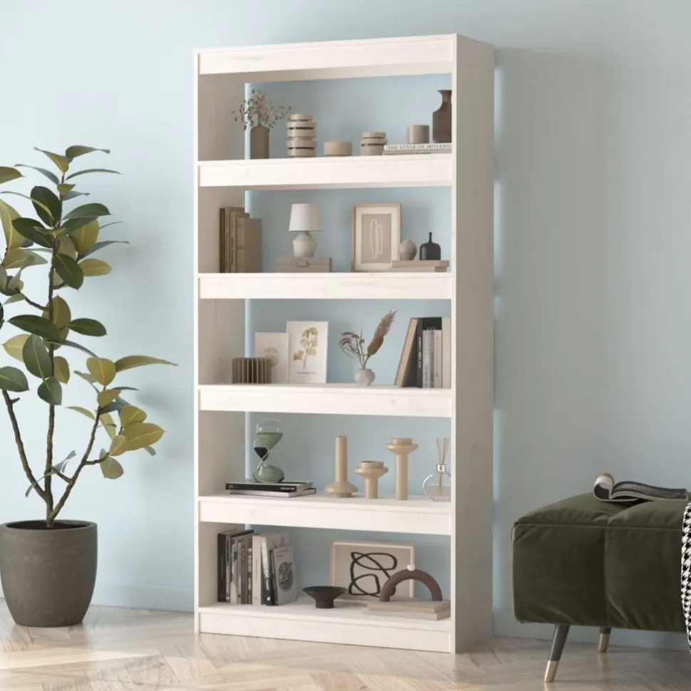 Kirjahylly/tilanjakaja 80x30x71,5-199,5cm, mänty, erikokoja ja värejä
