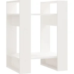 Kirjahylly/tilanjakaja 41x35x57 cm mänty harmaa