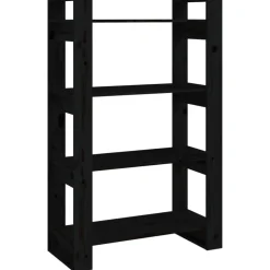 Kirjahylly/tilanjakaja 80x35x125 cm mänty harmaa