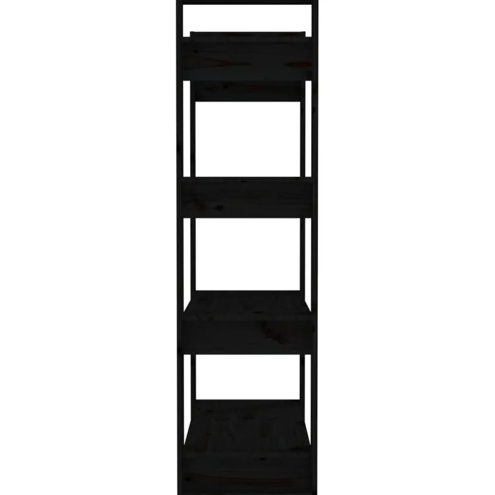 Kirjahylly/tilanjakaja 80x35x125 cm mänty harmaa