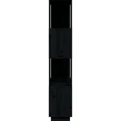 Kirjahylly/tilanjakaja 80x25x132 cm mänty harmaa
