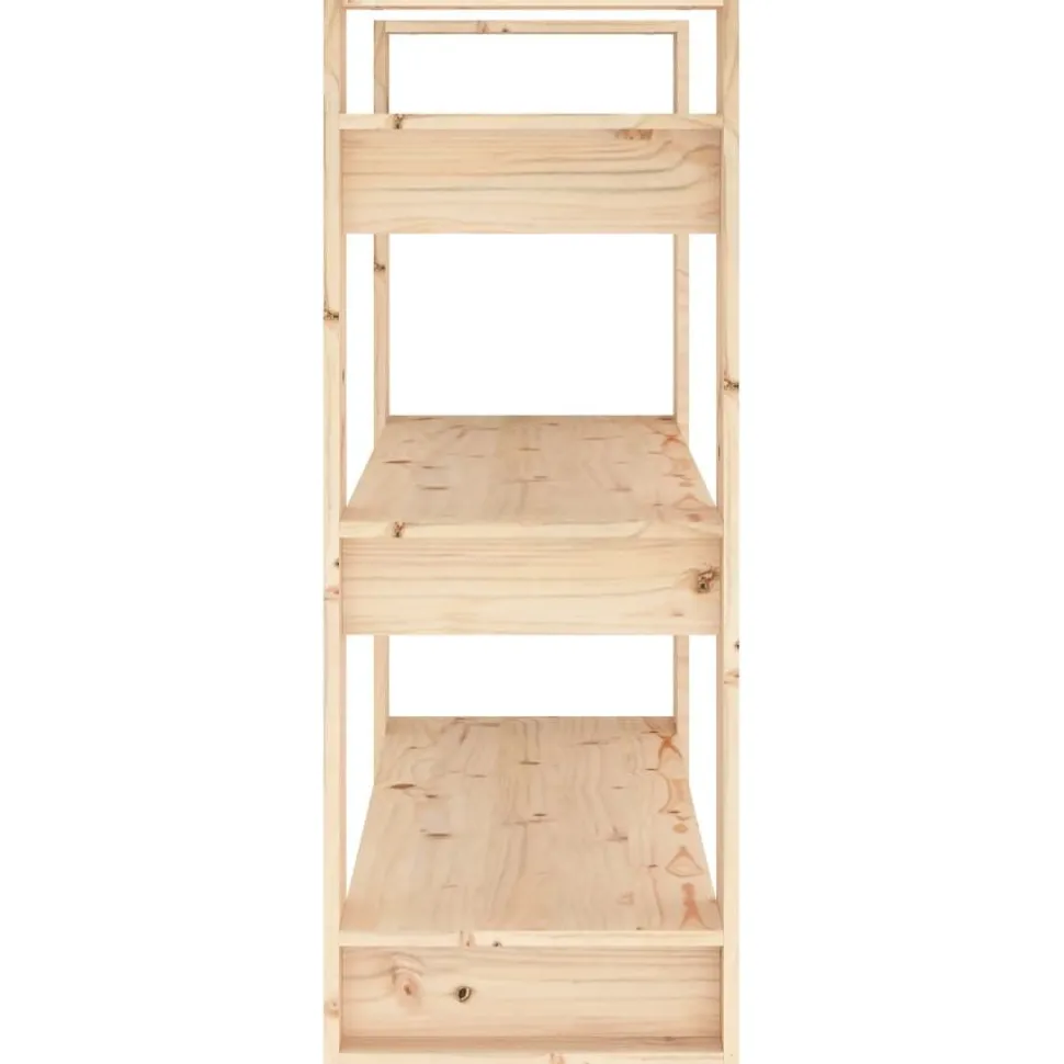 Kirjahylly/tilanjakaja 80x35x91 cm mänty harmaa