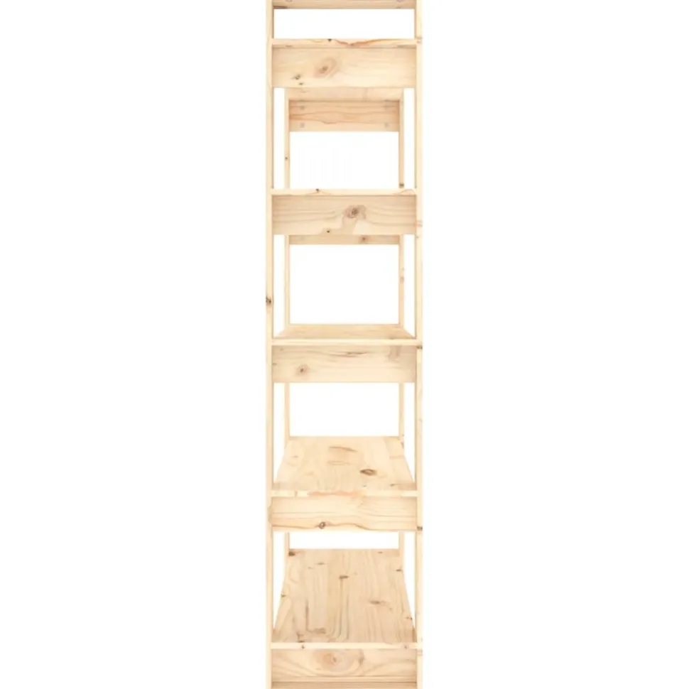 Kirjahylly/tilanjakaja 80x35x160 cm mänty harmaa