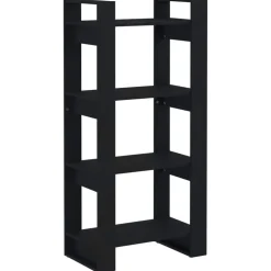 Kirjahylly/tilanjakaja 60x35x125 cm mänty harmaa