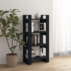 Kirjahylly/tilanjakaja 60x35x125 cm mänty harmaa