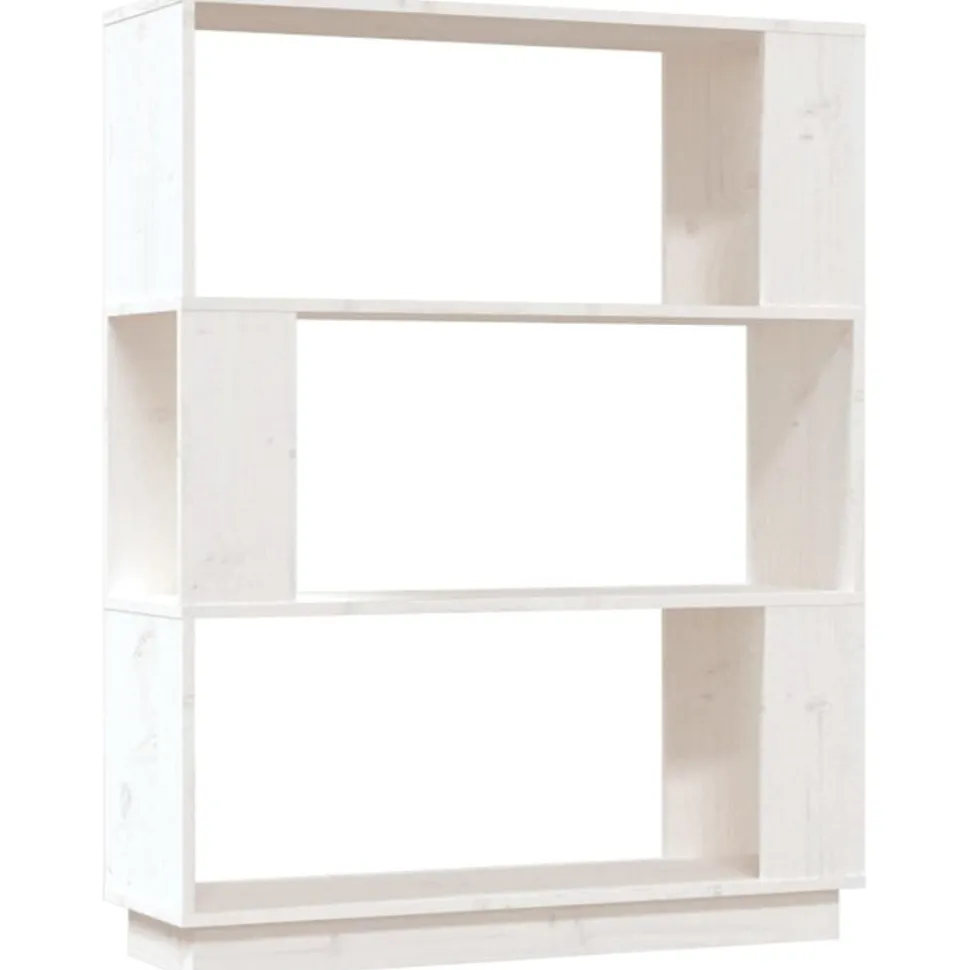 Kirjahylly/tilanjakaja 80x25x101 cm mänty harmaa
