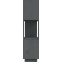 Kirjahylly/tilanjakaja 80x25x101 cm mänty harmaa