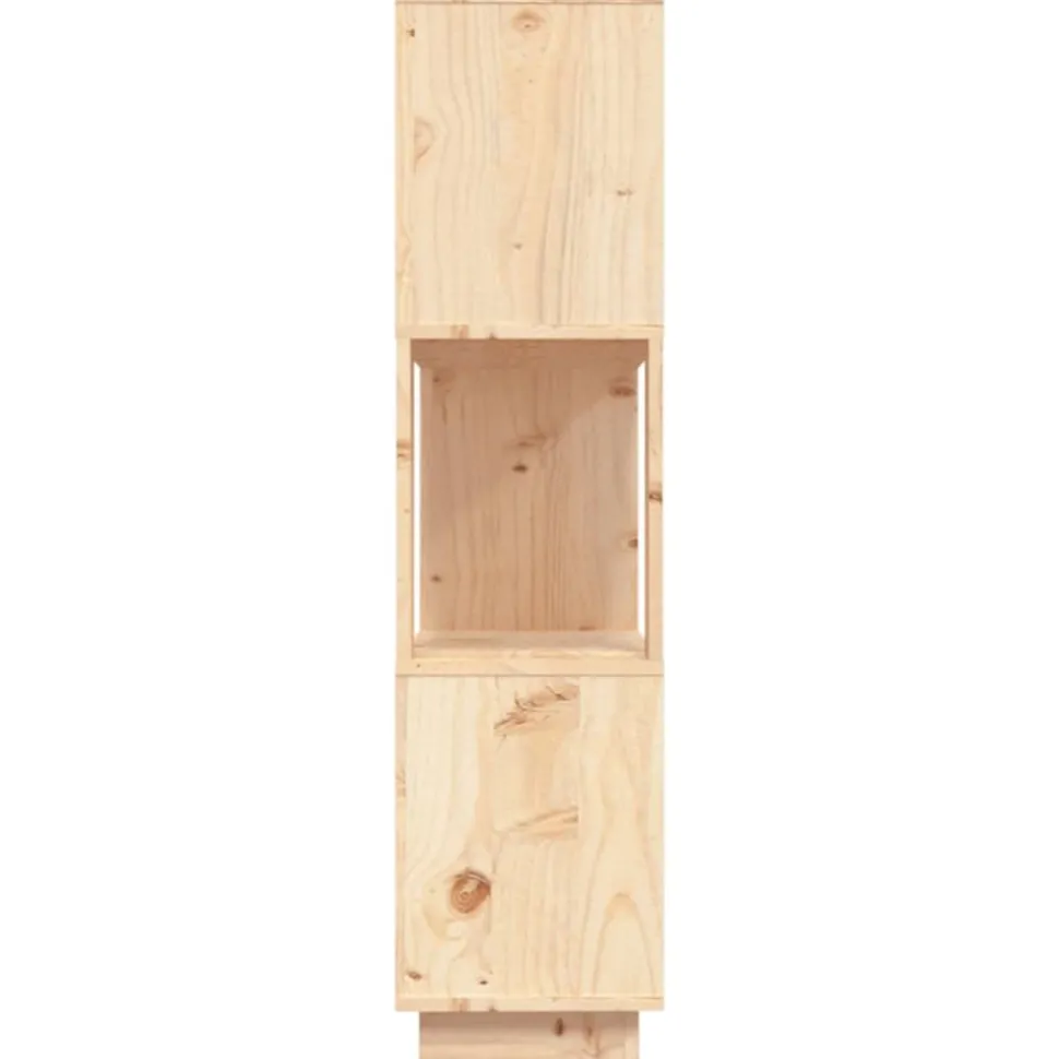 Kirjahylly/tilanjakaja 80x25x101 cm mänty harmaa