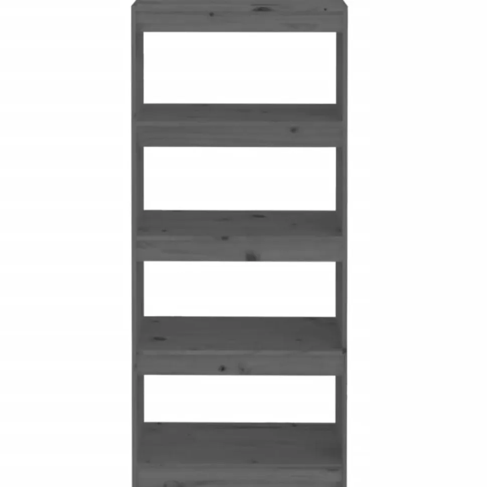 Kirjahylly/tilanjakaja 60x30x71,5 cm mänty harmaa
