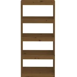 Kirjahylly/tilanjakaja 60x30x71,5 cm mänty harmaa