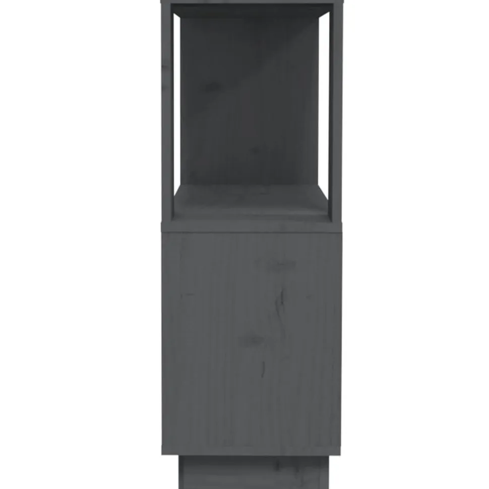 Kirjahylly/tilanjakaja 80x25x70 cm mänty musta