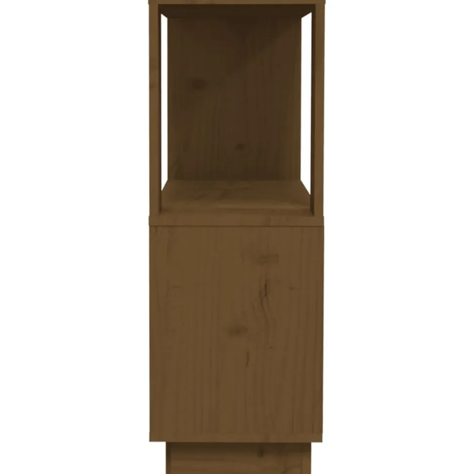 Kirjahylly/tilanjakaja 80x25x70 cm mänty musta