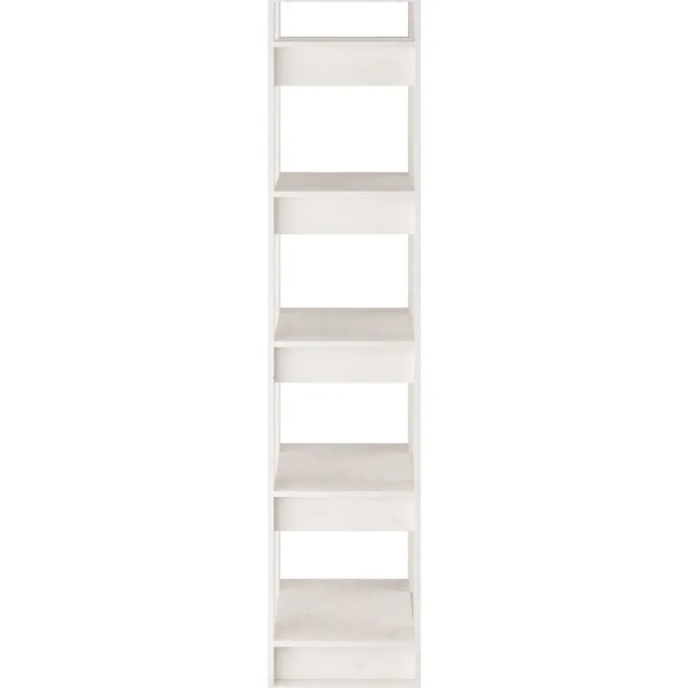 Kirjahylly/tilanjakaja 41x35x160 cm mänty valkoinen
