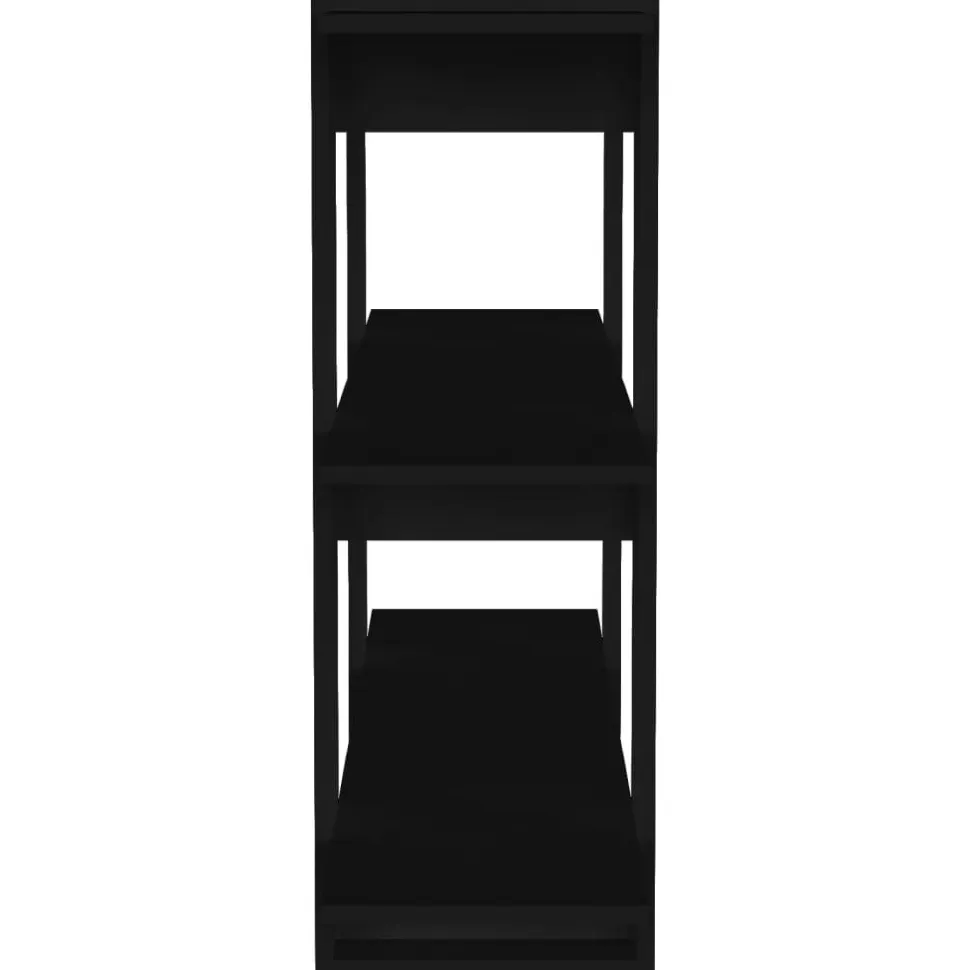Kirjahylly/tilanjakaja 100x30x87 cm musta