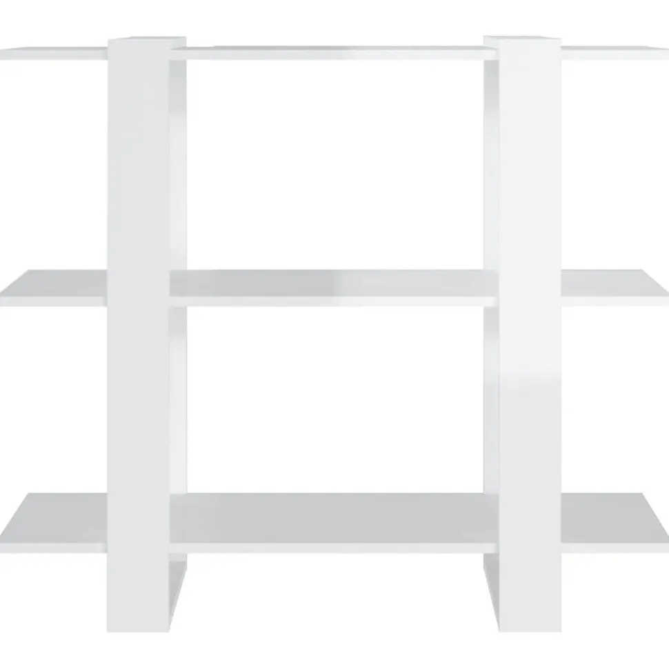 Kirjahylly/tilanjakaja 100x30x87 cm musta