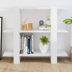 Kirjahylly/tilanjakaja 100x30x87 cm musta