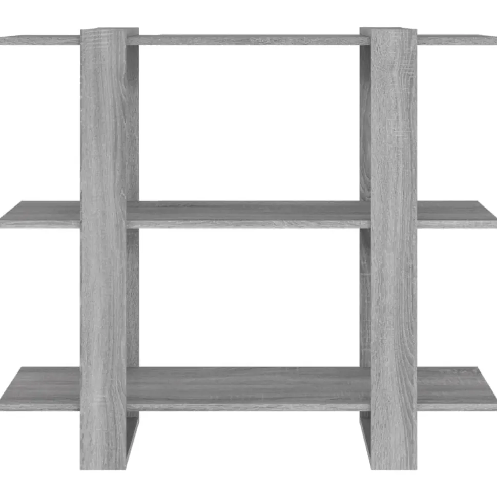 Kirjahylly/tilanjakaja 100x30x87 cm musta