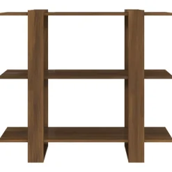 Kirjahylly/tilanjakaja 100x30x87 cm musta
