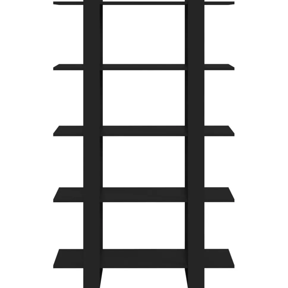Kirjahylly/tilanjakaja 100x30x160 cm musta