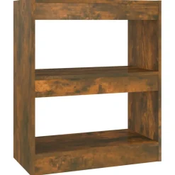 Kirjahylly/tilanjakaja 60x30x72 cm pähkinä