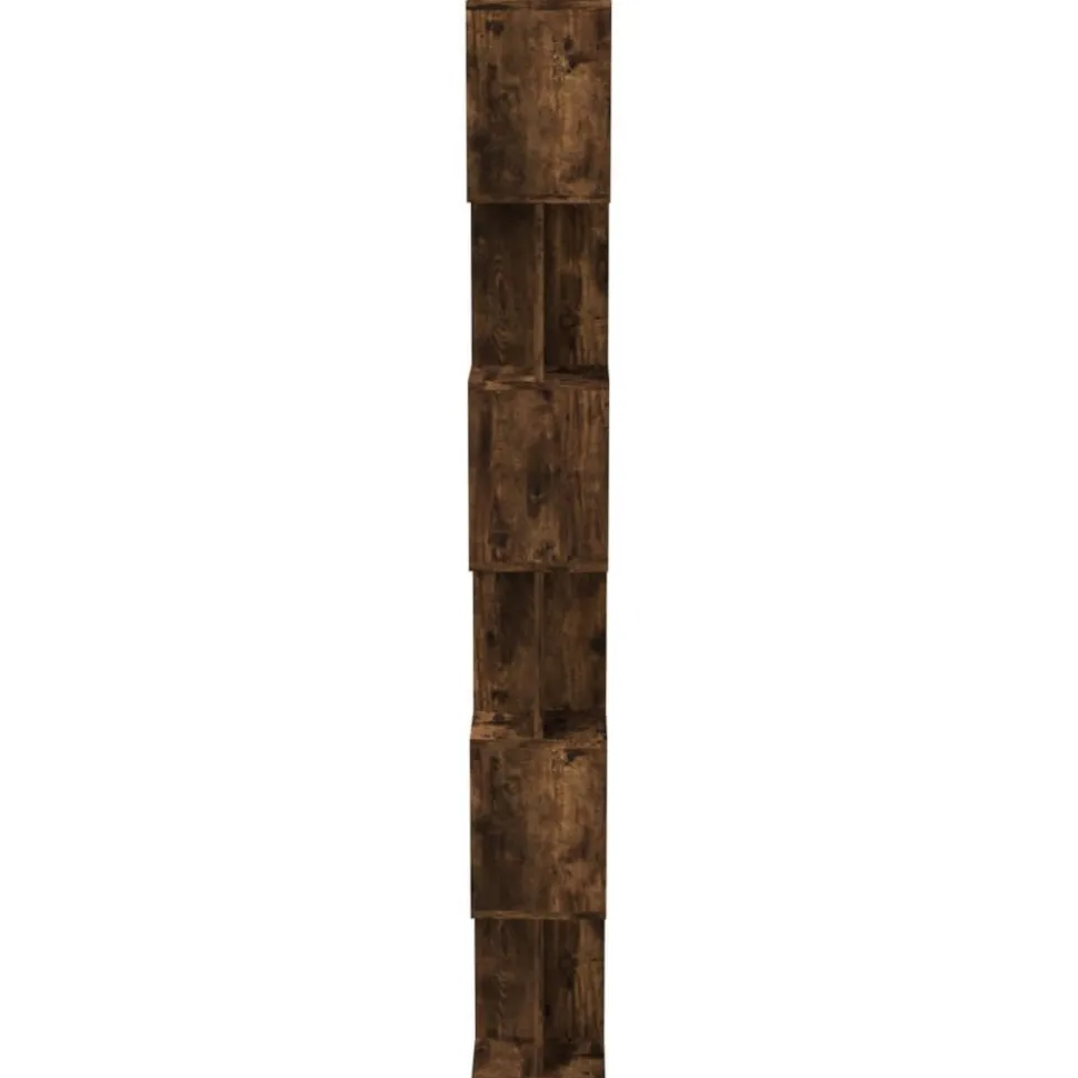 Kirjahylly/tilanjakaja 80x24x192 cm tekninen puu harmaa