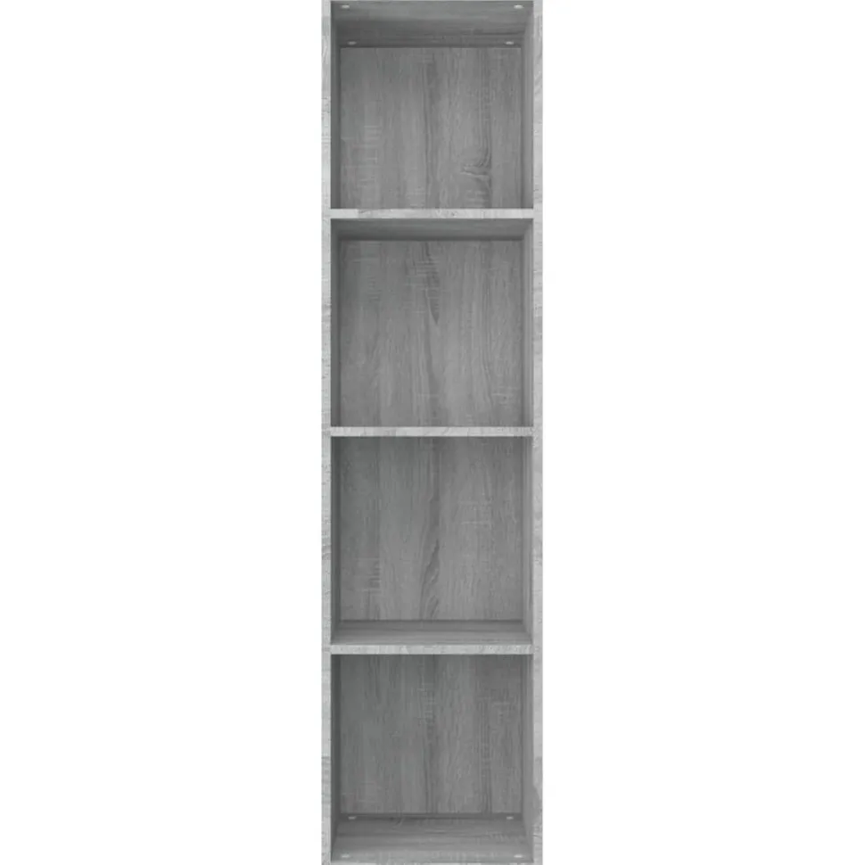 Kirjahylly / TV-taso 36x30x143 cm tekninen puu harmaa