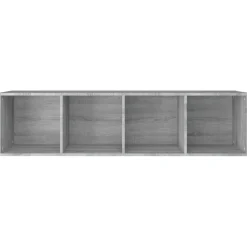Kirjahylly / TV-taso 36x30x143 cm tekninen puu harmaa