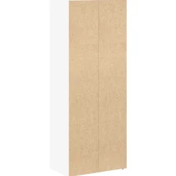 Kirjahylly valkoinen 40x24x102 cm tekninen puu (60373)