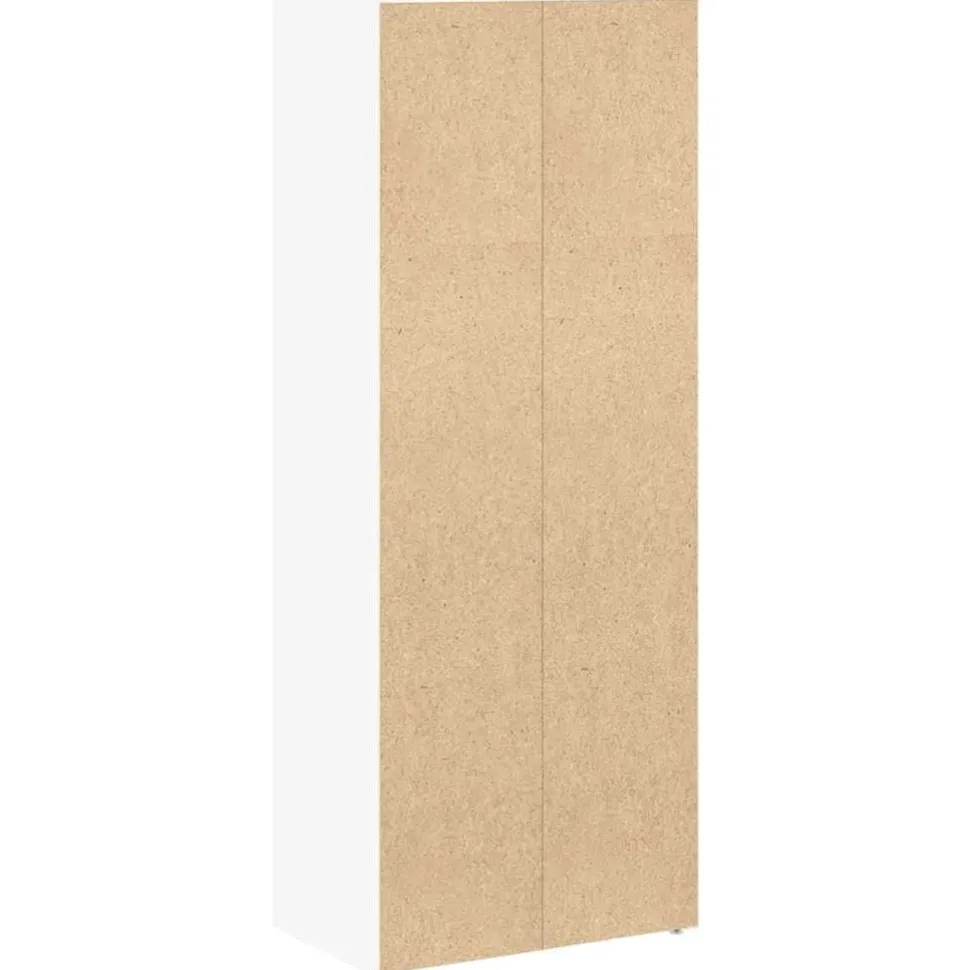 Kirjahylly valkoinen 40x24x102 cm tekninen puu (60373)