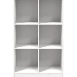 Kirjahylly valkoinen 70x33x110 cm täysi mänty (36142)