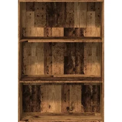 Kirjahylly vanha puu 80x30x114 cm tekninen puu (57938)